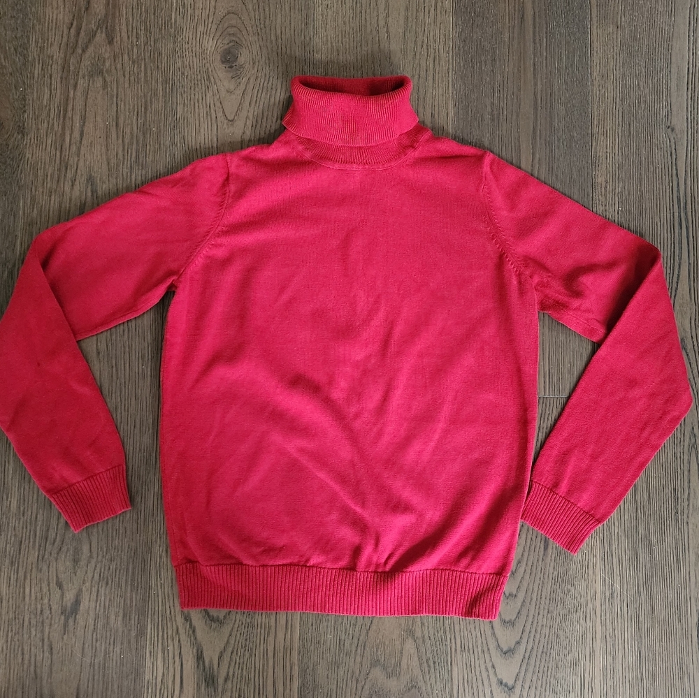 Reflections Red Turtleneck XS 100% cotton